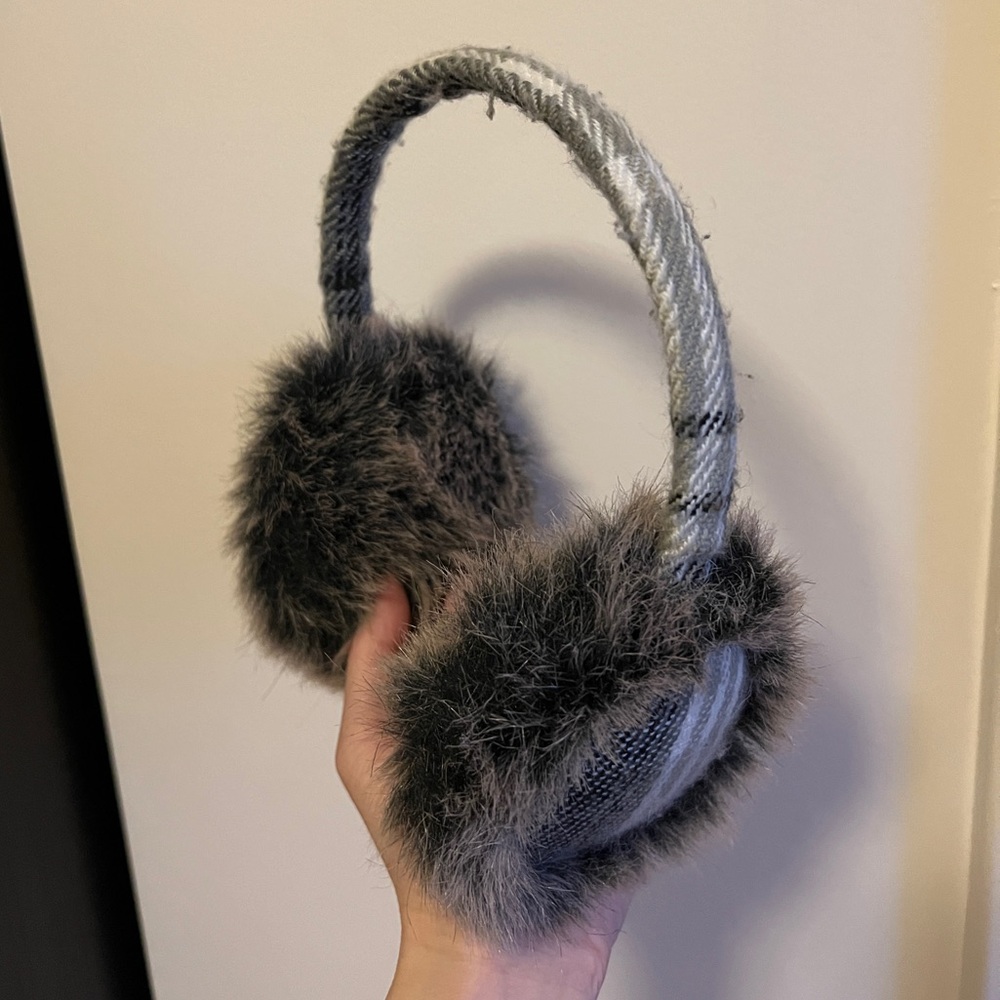 Grey Patterned Ear Muffs